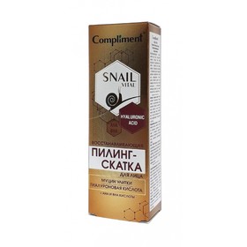 Пилинг-скатка для лица Compliment Snail Vital, восстанавливающая, с муцином улитки, 80 мл 4772863