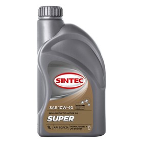 Масло моторное Sintoil/Sintec 10W-40, "супер", SG/CD, п/синтетическое, 1 л