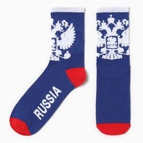 Носки мужские "Russia" р. 41-44 (27-29 см), синий