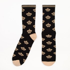 Носки мужские "Короны" р. 41-44 (27-29 см), чёрный