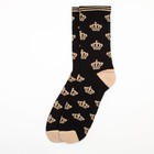 Носки мужские "Короны" р. 41-44 (27-29 см), чёрный - фото 799267801