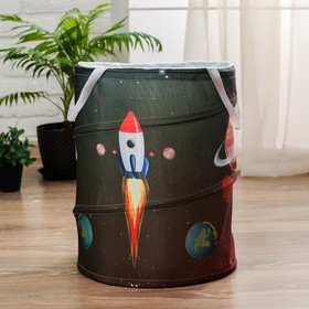 Корзинка для игрушек «Космос» 34×34×45 см
