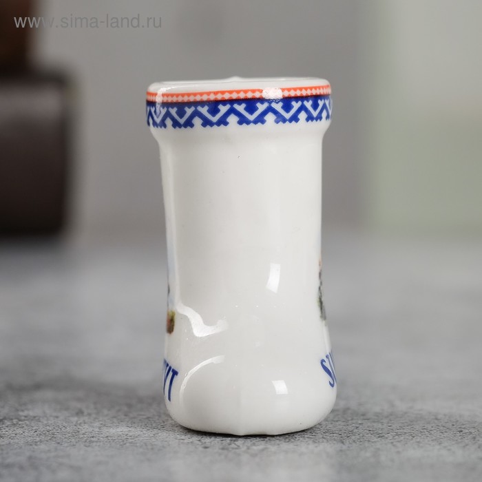 Сувенир для зубочисток в форме валенка «Сургут» | vlarni-land