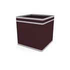 Коробка - куб жёсткая «Классик бордо», 22х22х22 см - фото 9273824
