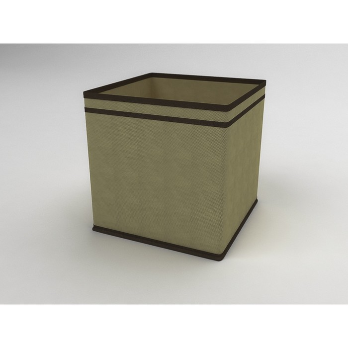Коробка - куб жёсткая «Классик бежевый», 27х27х27 см - фото 5023834