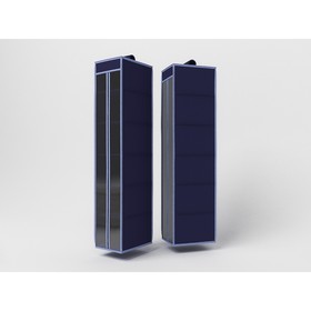 Подвесной органайзер для обуви и бытовых мелочей «Классик синий», 120х22х30 см