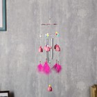 The music of the wind plastic "hearts on the umbrella" 6 bells + 4 tubes + feathers 56х8 cm The music of the wind plastic "hearts on the umbrella" 6 bells + 4 tubes + feathers 56х8 cm
