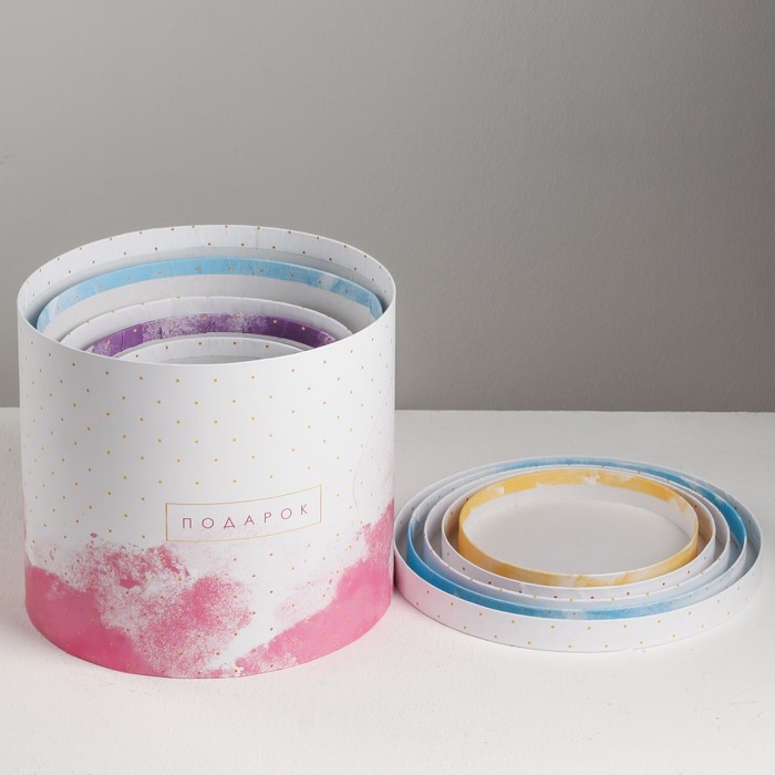 Набор подарочных коробок  5 в 1 «Воздух», 13 × 14‒19.5 × 22 см - фото 798387956