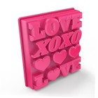 Форма для льда Love, розовая Форма для льда Love, розовая