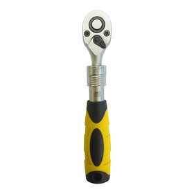 Трещотка телескопическая BERGER BG2183, 1/4", 72 зубца, 150-200 мм 4763591