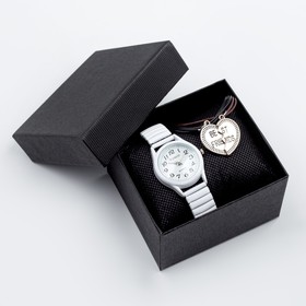 Подарочный набор 2 в 1 "Лентини": наручные часы и браслет в Донецке