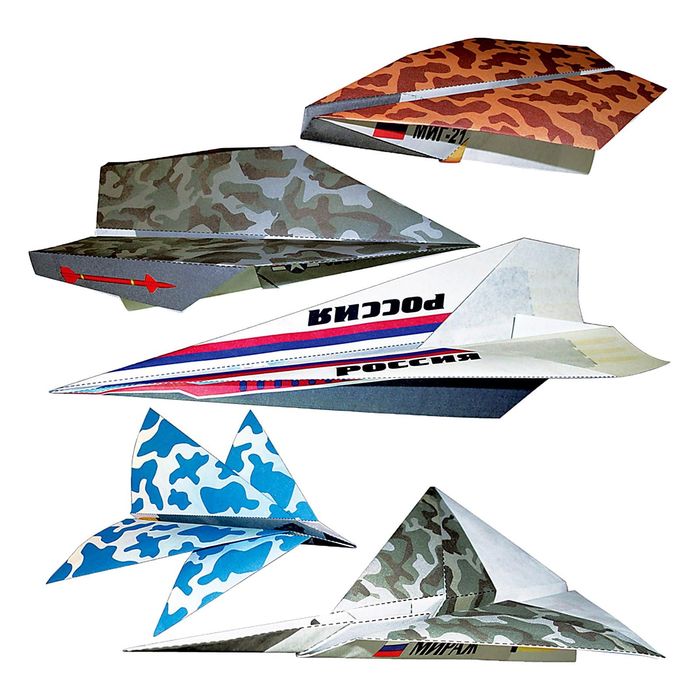 Набор фигурок "Самолеты" техника оригами