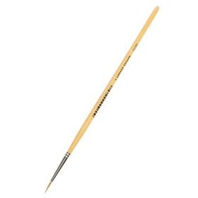 Кисть микс «Сонет» № 1, колонок, круглая, короткая ручка, d=1.5 мм, покрытая лаком