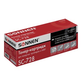 Картридж SONNEN 728 для Canon i-SENSYS MF4370/4410/4430/4450/4550/4570/4580 (2100k),черный 4786135