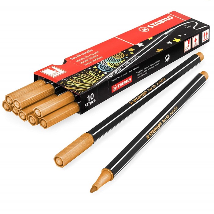 Фломастер STABILO PEN 68 METALLIC МЕДЬ 68/820