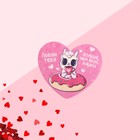 Postcard-Valentine "Love you more than sweets" 7.1 x 6.1 cm Postcard-Valentine "Love you more than sweets" 7.1 x 6.1 cm