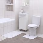 Набор ковриков для ванны и туалета Доляна «Винель», 2 шт: 40×50, 50×80 см, цвет МИКС - фото 5217705
