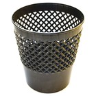 Wastepaper basket plastic "Office-Class" 12L mesh, black