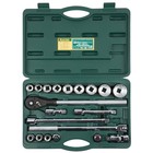 Набор торцевых головок Kraftool 27895-h20_z01, 20 предметов, 17-50 мм, 3/4", CrV/S2 4791138 - фото 91726