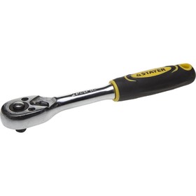 Трещотка STAYER PROFI 27786-1/4, 145 мм, 45 зубьев, 1/4", 8°, CrV 4791171