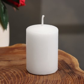 Candle linen scented Jasmine, 4x6 cm