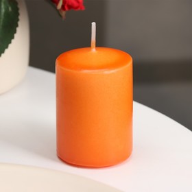 Candle hemp scented "Juicy mango", 4x6 cm