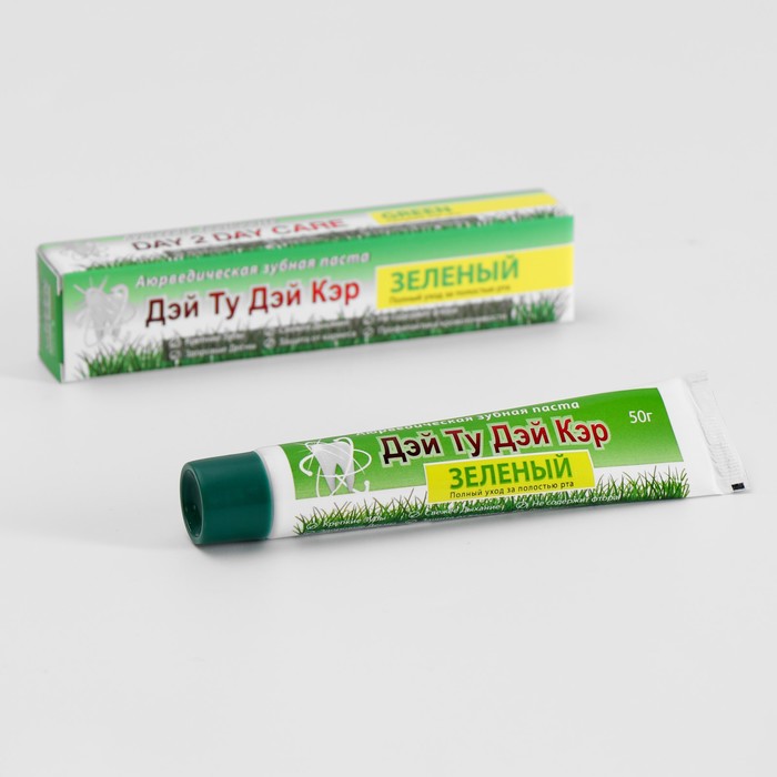 Зубная паста аюрведическая «Дэй Ту Дэй Кэр» зелёный, 50 г