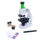 Микроскоп детский «Юный исследователь», с подсветкой и аксессуарами, 9 предметов, в пакете - фото 6905655