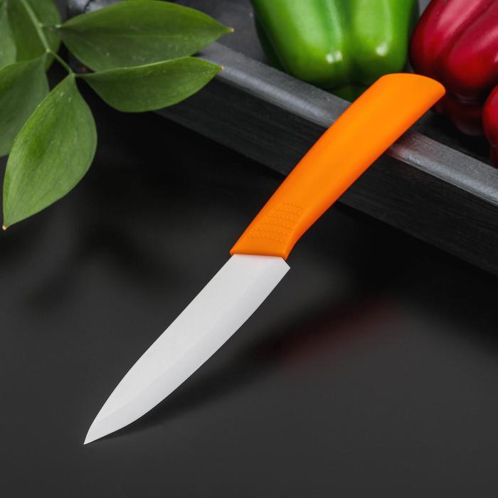 Нож керамический "Симпл" лезвие 10,5 см, цвета МИКС