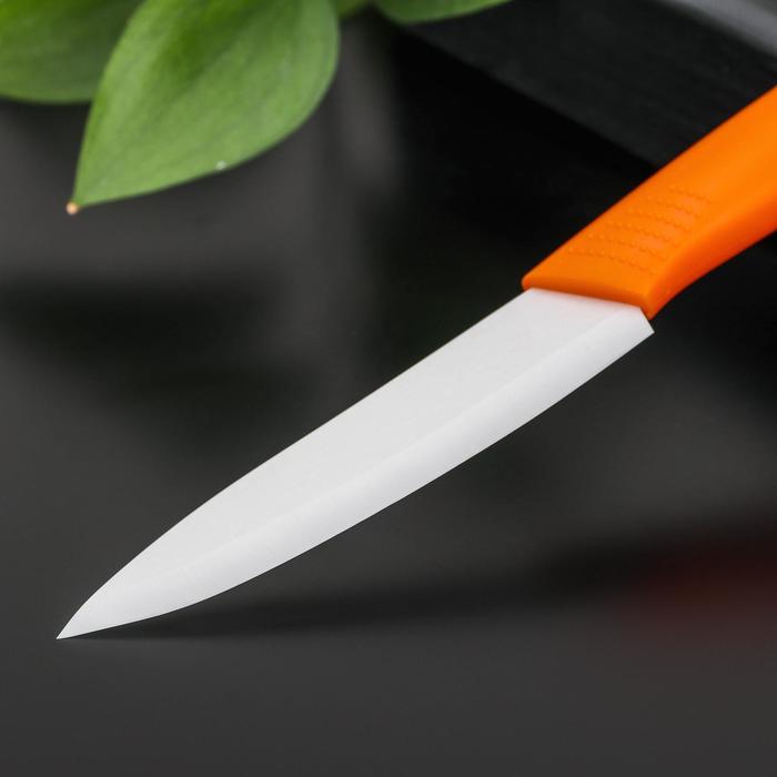 Нож керамический "Симпл" лезвие 10,5 см, цвета МИКС