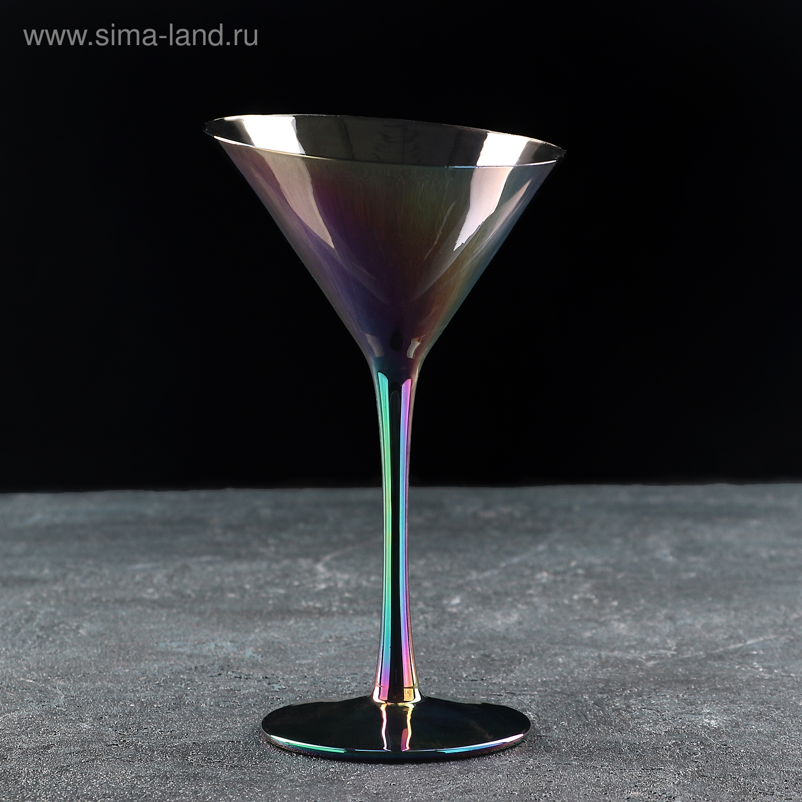 Бокал для мартини «Иллюзия», 180 мл, 11,5×11×20 см, цвет хамелеон арт ...