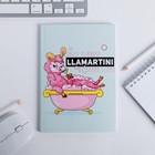 Ежедневник в тонкой обложке LLamartini, А5, 80 листов - фото 161211