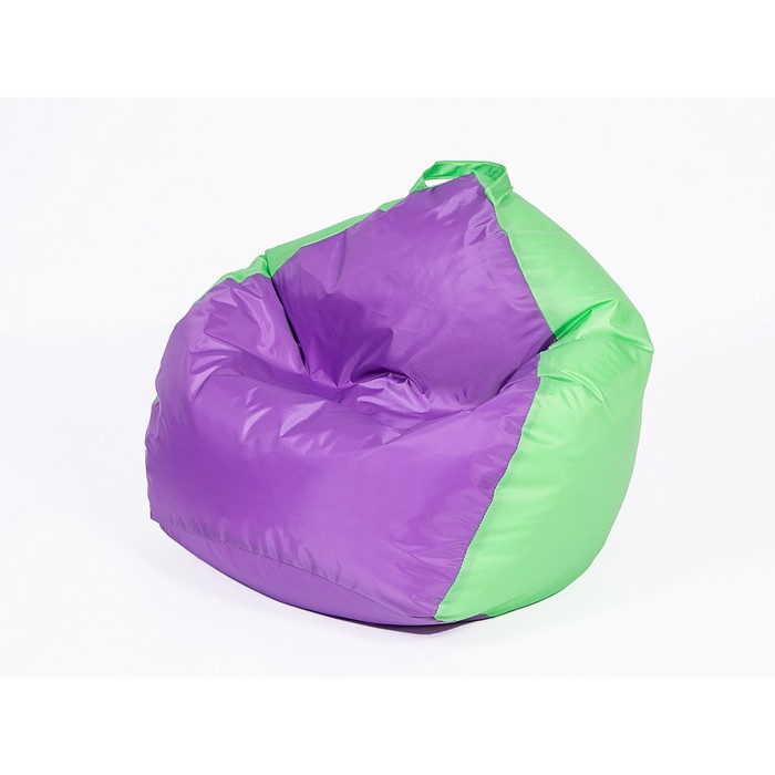 Кресло мешок «Кроха», ширина 70 см, высота 80 см, цвет фиолетово-салатовый, плащёвка - фото 127158651