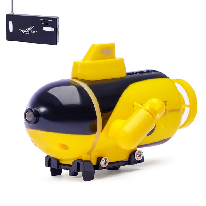 Подводная лодка радиоуправляемая «Батискаф», световые эффекты, цвета МИКС - фото 797590703