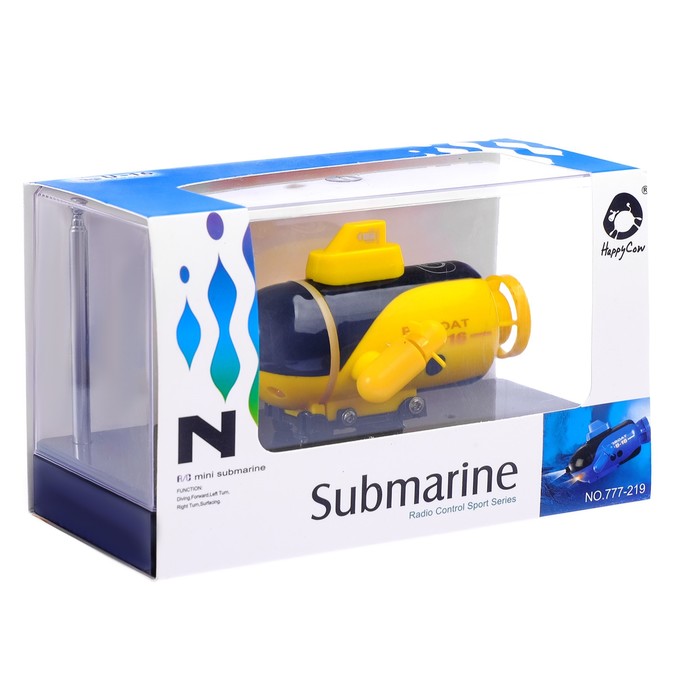 Подводная лодка радиоуправляемая «Батискаф», световые эффекты, цвета МИКС