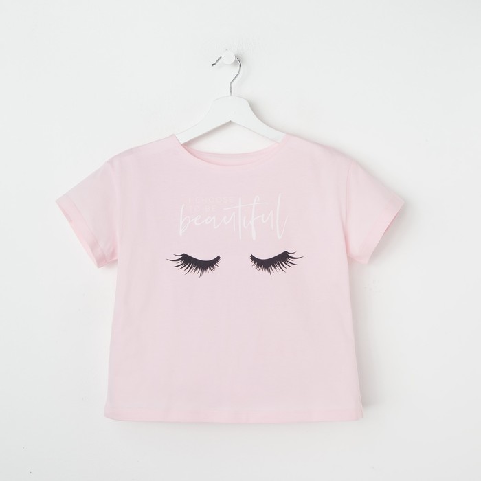 Футболка женская KAFTAN "Beautiful", розовый, р-р 48-50 - фото 798401570
