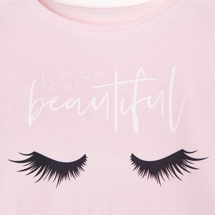 Футболка женская KAFTAN "Beautiful", розовый, р-р 48-50 - фото 798401572