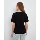 Футболка женская MINAKU Basic line, цвет чёрный, размер 42 - фото 803252034