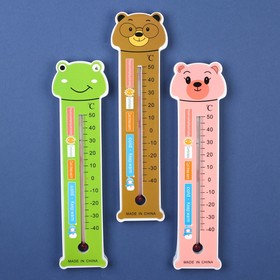 Термометр комнатный «Мишка в очках», цвет МИКС