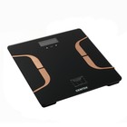 Весы напольные Centek CT-2431, до 180 кг, с анализатором массы, черно-золотые Весы напольные Centek CT-2431, до 180 кг, с анализатором массы, черно-золотые