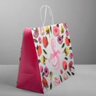 Пакет подарочный крафт «С 8 Марта», 32 × 28 × 15 см 4544682