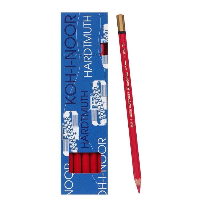Карандаш акварельный Koh-I-Noor Mondeluz 3720/073, l=175 мм, грифель= 3,8 мм, красн свет кармин