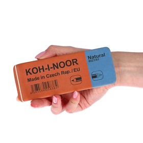 Ластик Koh-I-Noor каучук BLUE STAR 6521/1 красно-синий, 170 х 63 х 17 мм