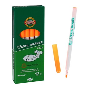 Marker for fabric 3.0 mm K-I-N 3203/71, letter length 500 m, fluorescent orange PRICE FOR 1PC!
