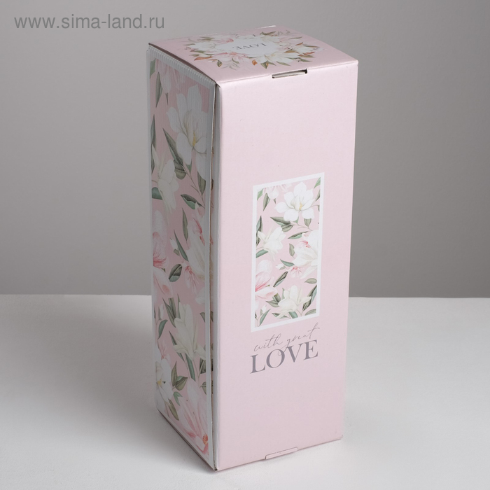 Коробка складная With love, 12 х 33,6 х 12 см | vlarni-land