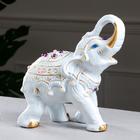 Копилка "Индийский слон", глянец, декор золотистый, 26 см - фото 6654727