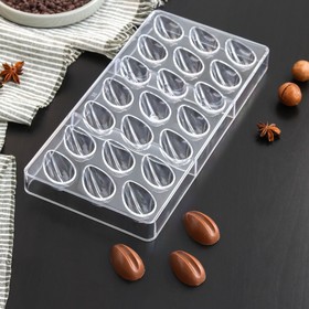 Форма для шоколада KONFINETTA «Шоколадное яйцо», 33×16,2 см, 21 ячейка
