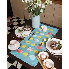 Track on the table "Ethel" Easter Chicks 30x70 cm, 100% cotton, twill 190 g/m2