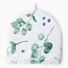 Грелка на чайник "Доляна" Eucalyptus 28х28см, 100% хлопок., 164г/м2 - фото 1334774