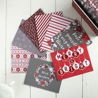 Набор открыток, конвертов и стикеров DCWV - Candycane Christmas - 32 шт Набор открыток, конвертов и стикеров DCWV - Candycane Christmas - 32 шт